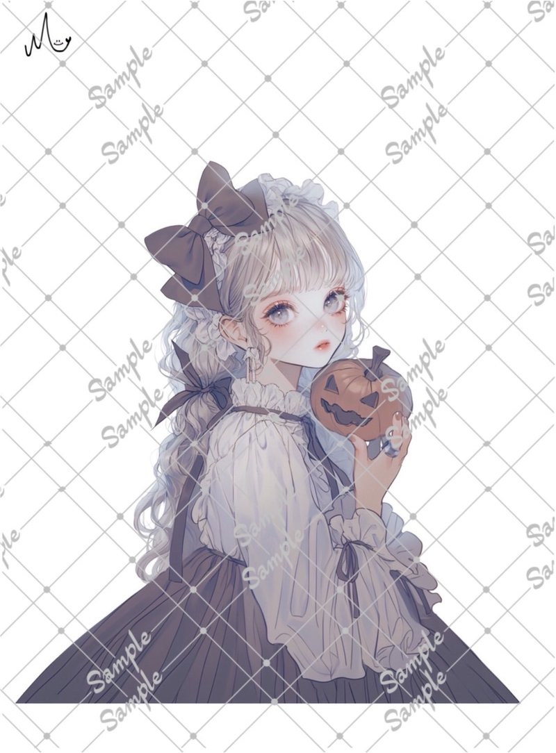 オリジナル人物ステッカー9月新作 - 貼紙 - 紙 