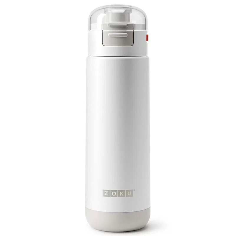 ZOKU 不鏽鋼真空運動開蓋式水樽 500ml - 啞白色 - 水瓶/水壺 - 不鏽鋼 白色