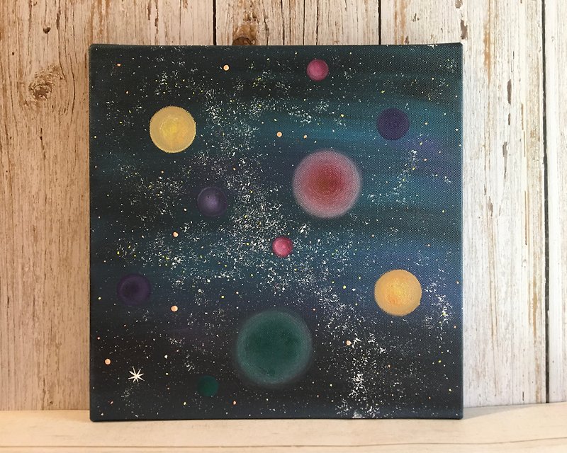 Universe#19 Acrylic Painting Healing Life 25x25 Home Decoration Art Works Hand-painted
