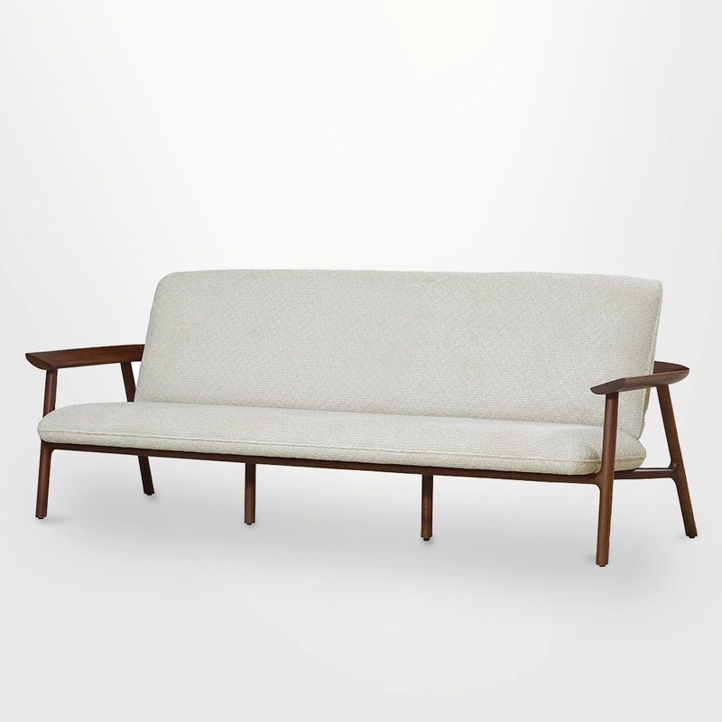 【D3原木家居】Arcadia 北米産ウォールナット 3人掛けソファ-220cm - 椅子・ソファー - 木製 