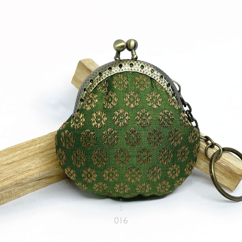 5cm 民族風傳統織花口金包 - 零錢包/小錢包 - 棉．麻 多色