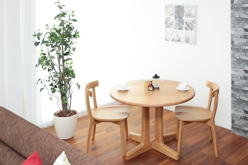 Asahikawa Furniture MUKU Kobo Original DT-4 Round Table - โต๊ะอาหาร - ไม้ 