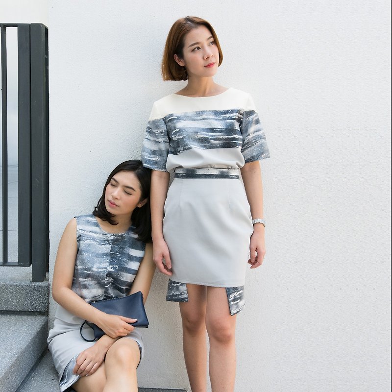 Trim Skirt - 裙子/長裙 - 其他材質 銀色