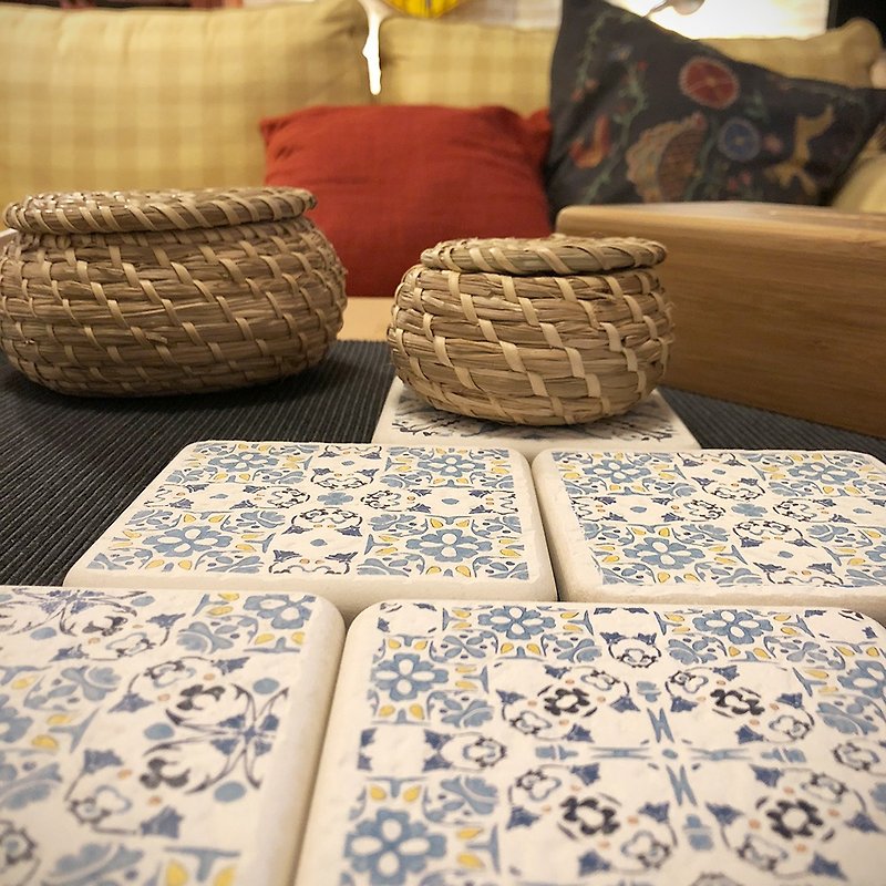 [MBM] Obsessed with the fantasy MBM tiles and coasters set (5 pieces per box) - Coasters - Other Materials Multicolor