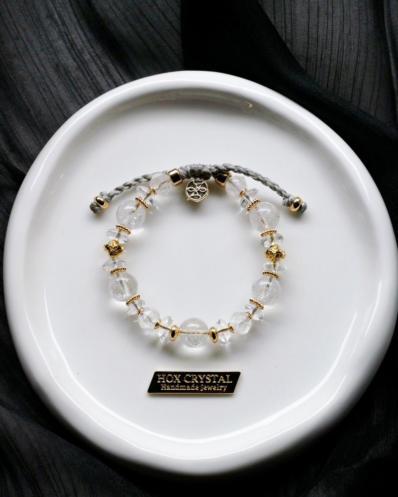 樸石系列 序衍 阿賽斯特萊 白水晶 - 手鍊/手環 - 水晶 透明