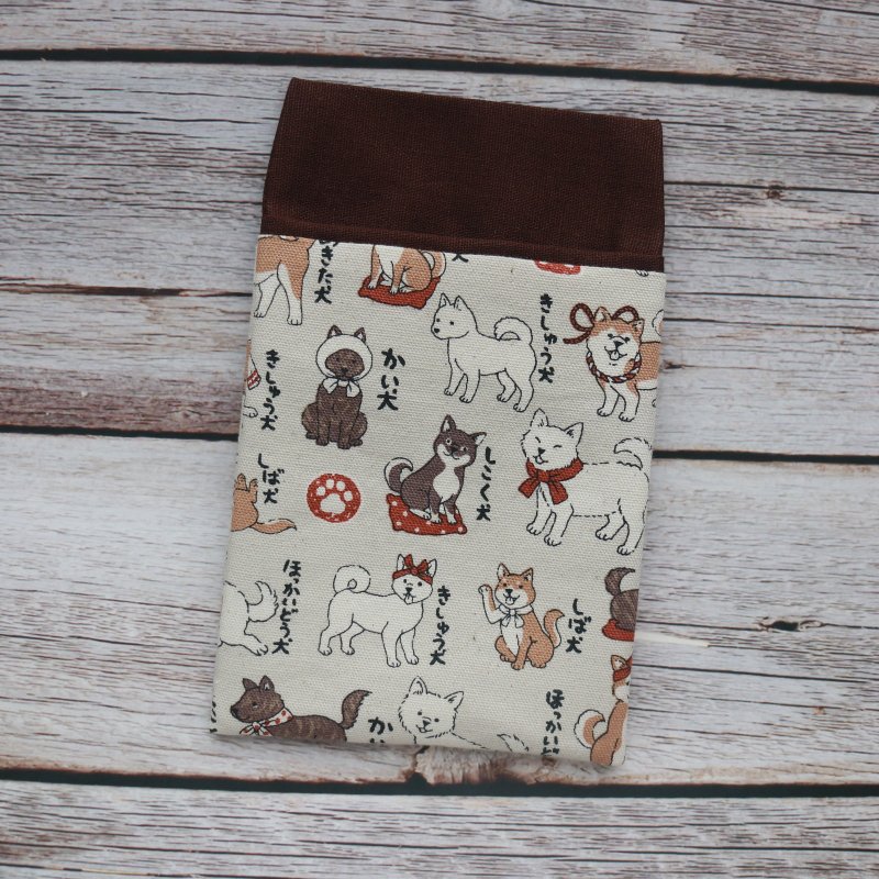 Dog illustrated pocket pencil case, nurse pencil case, doctor pencil case, teacher pencil case - กล่องดินสอ/ถุงดินสอ - ผ้าฝ้าย/ผ้าลินิน 