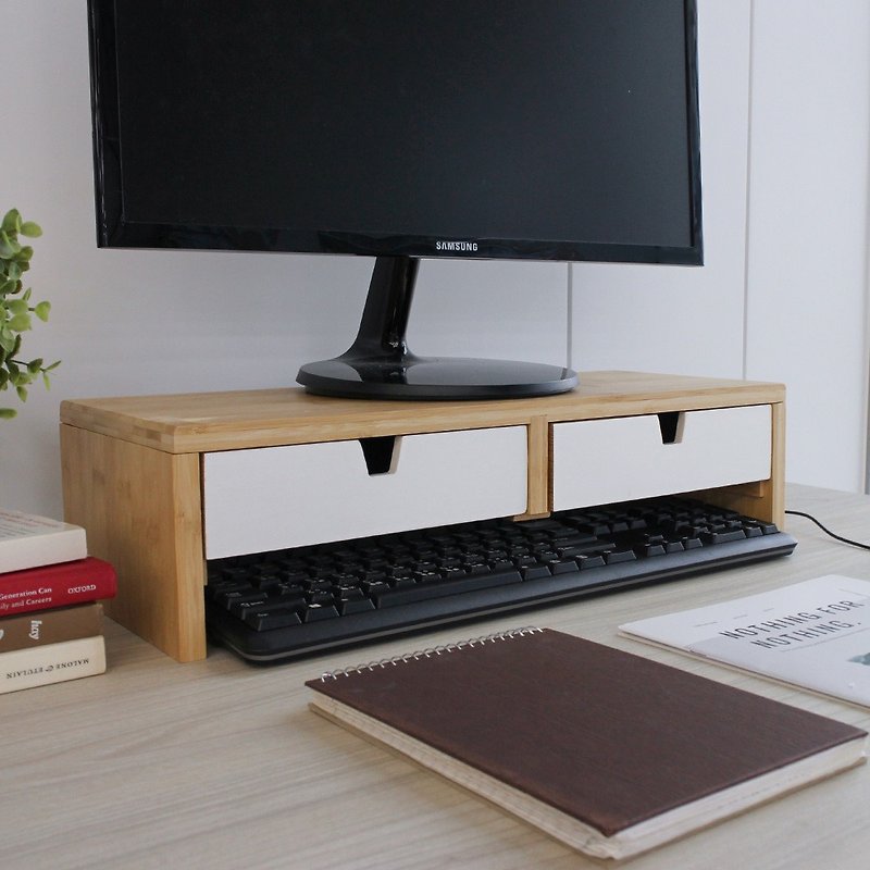 computer monitor stand - Storage - Wood White
