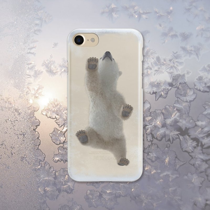 塑膠 手機殼/手機套 透明 - 北極熊-如履薄冰-防摔透明軟殼- iphone 系列 , Samsung, Android