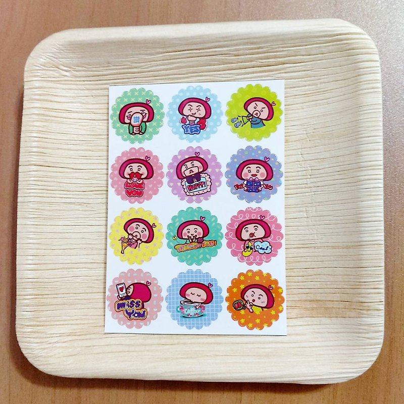 【POPO ABBY】LINE STICKER  DESIGN  STATIONERY - Stickers - Paper Multicolor