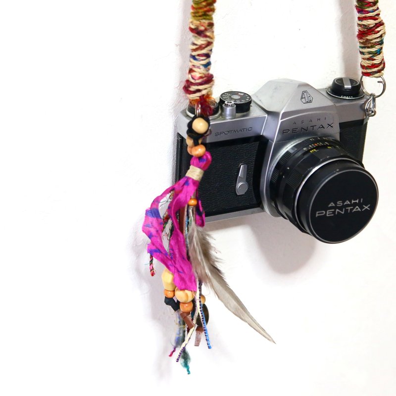 Feather hair tie - Hair Accessories - Cotton & Hemp Multicolor