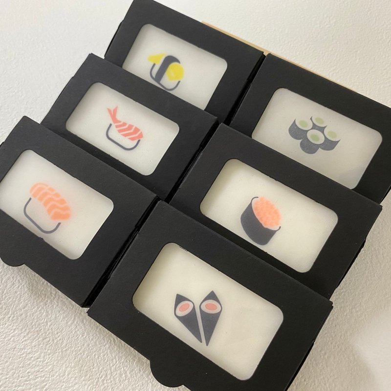 吃外賣前先洗手手 | 紙香皂壽司款(勿食) | 客製化可 - 肥皂/手工皂 - 紙 