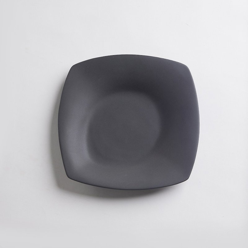 【3,co】海洋四方盤(小) - 黑 - 盤子/餐盤/盤架 - 瓷 黑色