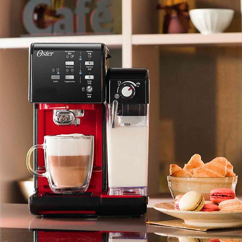 [Limited time gift of OSTER grinder] OSTER 5+ instant coffee machine (Italian + capsule) - Rock Black - เครื่องใช้ไฟฟ้าในครัว - วัสดุอื่นๆ สีดำ