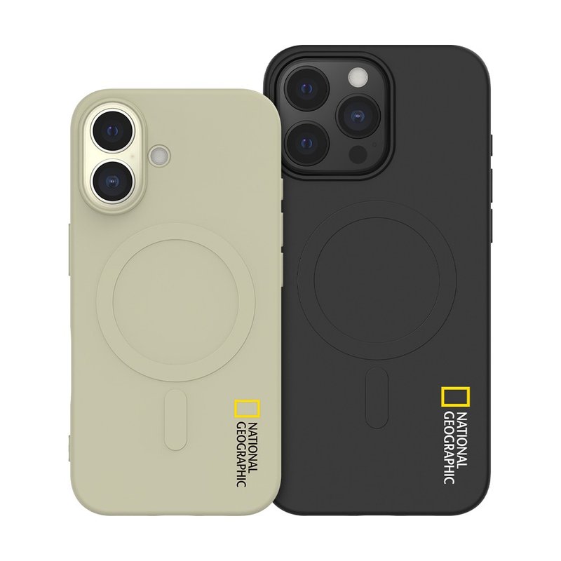 國家地理 / Silicone 磁吸矽膠保護殼 iPhone16系列 - 手機殼/手機套 - 矽膠 卡其色