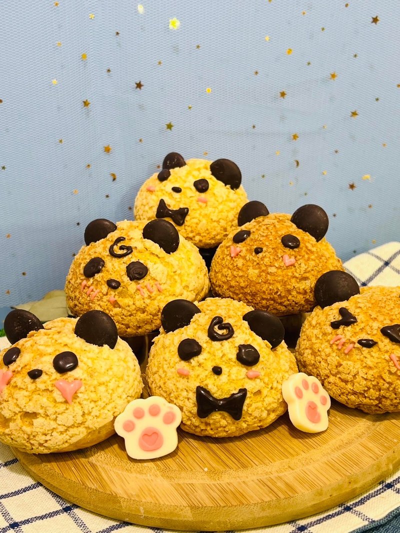 Bear Love Puff-Caramel・Handmade DIY dessert・Tablet teaching・One person class - อาหาร/วัตถุดิบ - อาหารสด 