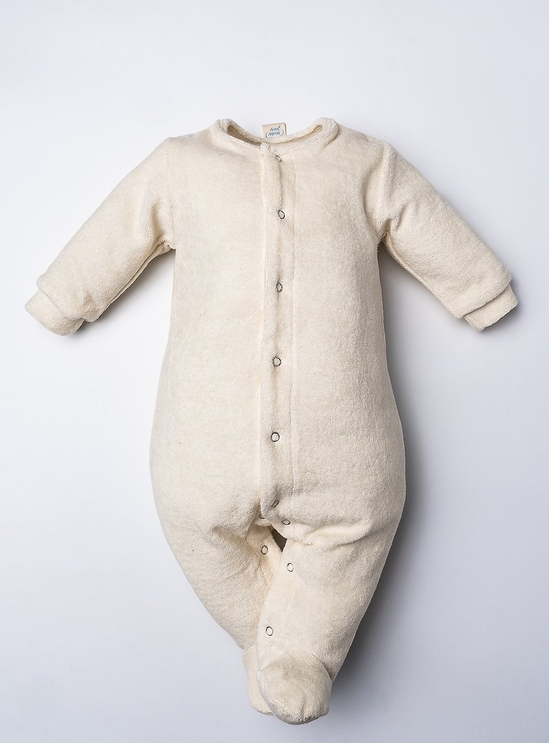 棉妍嬰兒兔子衣 - 嬰兒連身衣/包被/包巾 - 棉．麻 白色
