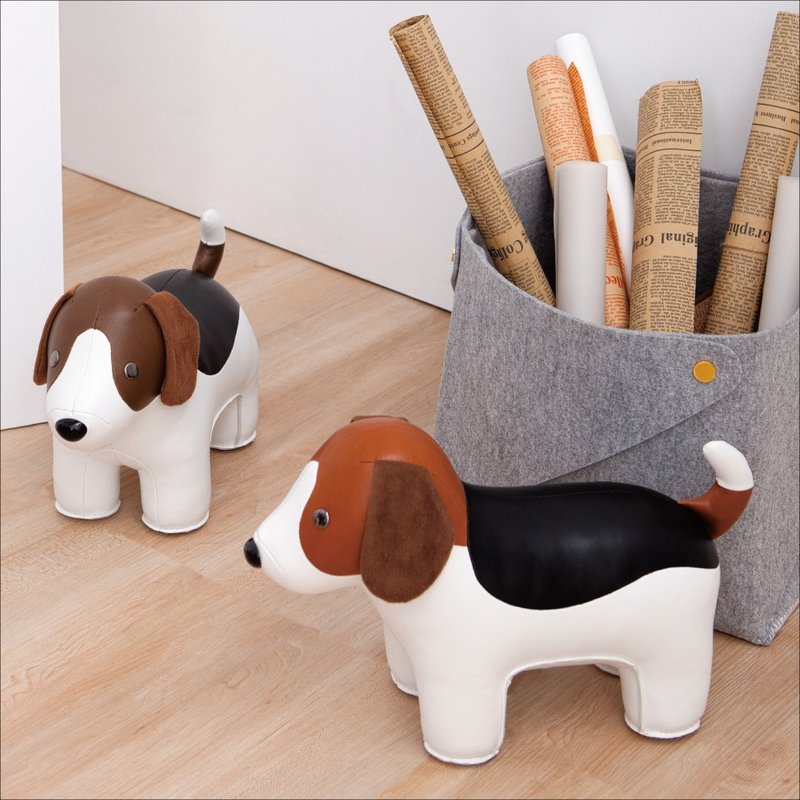 Zuny - Beagle -Doorstop - Items for Display - Faux Leather Multicolor