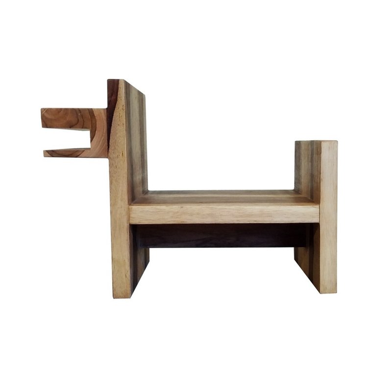 [Jidi City 100% teak furniture] LT-049 walnut dog-shaped flower stand flower stand storage - Other Furniture - Wood Brown