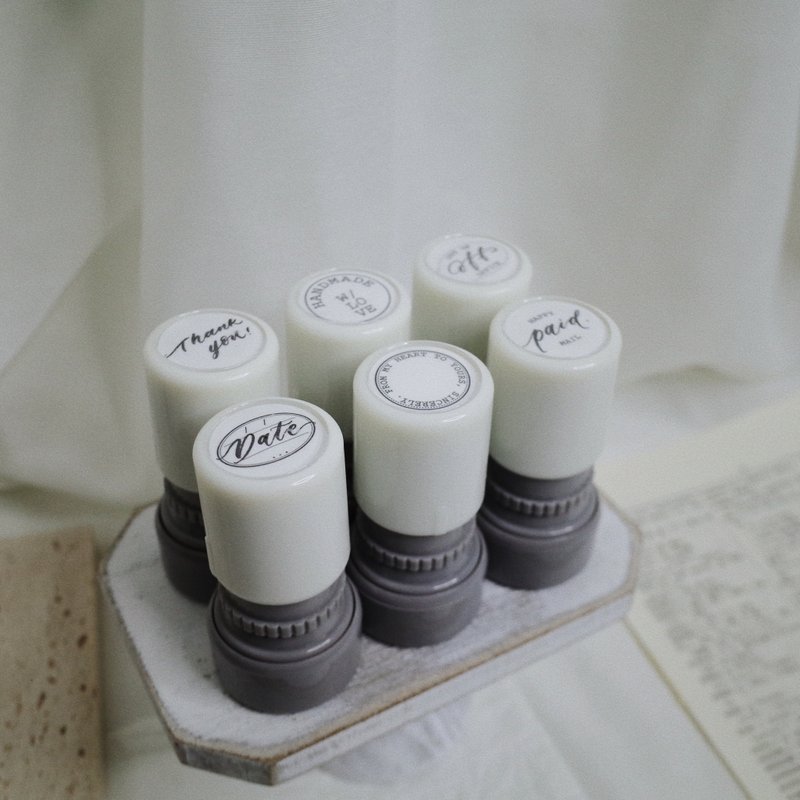 Routine: Self-Inking Stamp - ตราปั๊ม/สแตมป์/หมึก - พลาสติก สีดำ