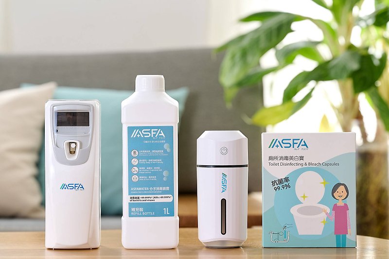 [Bathroom Sterile Deodorization Technique] ASFA Toilet Comprehensive Sterile Deodorization Kit Brings Good Luck - อุปกรณ์ห้องน้ำ - วัสดุอื่นๆ ขาว