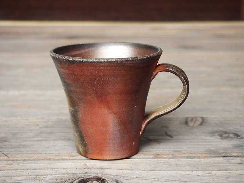 Bizen coffee cup (large) _ c 5 - 042 - Teapots & Teacups - Pottery Brown