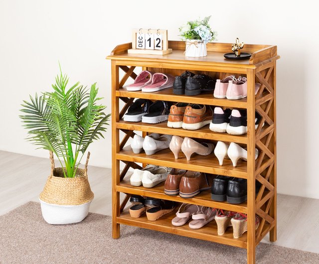 Teak best sale shoe rack