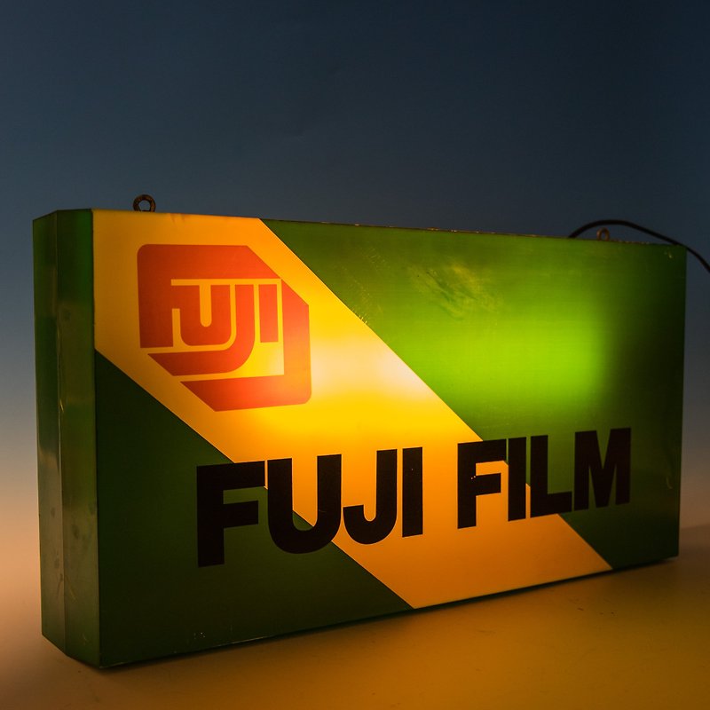 Sanhui firm American-made FUJIFILM Fuji film 1970s Acrylic antique frameless light box - Lighting - Acrylic Green