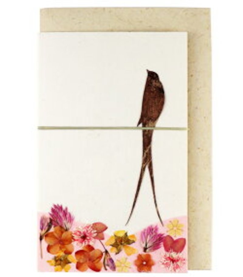 Earth tree fair trade fair trade --- Philippine hand pressed flower card - Cards & Postcards - Paper 