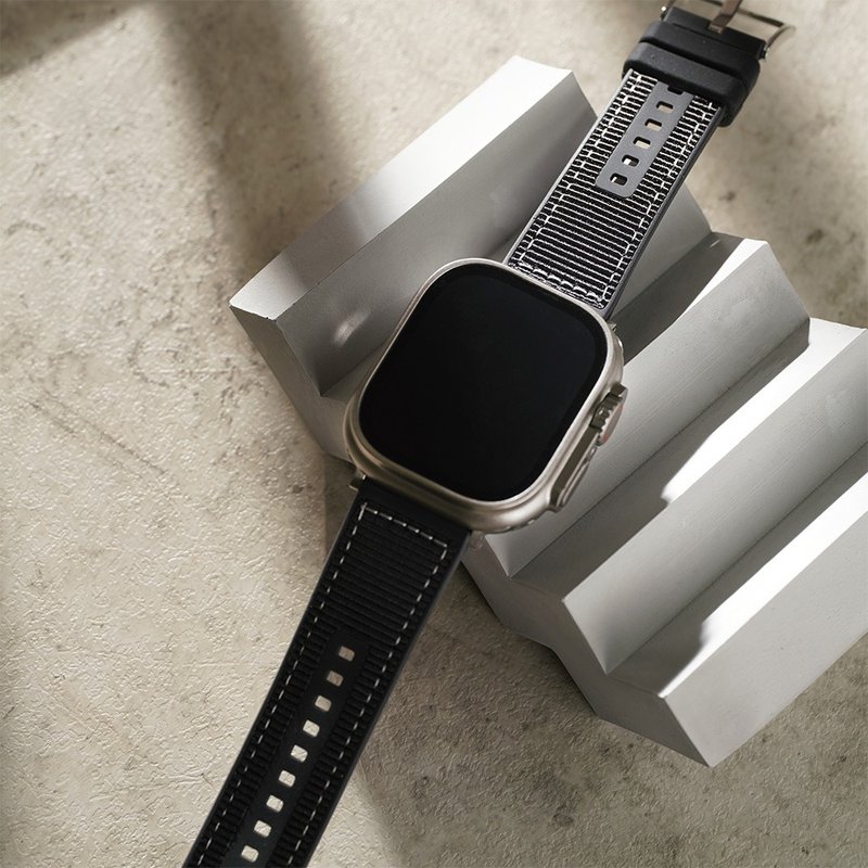 Apple watch - 高質感防水矽膠錶帶 編織 真皮錶帶 蘋果錶帶 - 錶帶 - 矽膠 