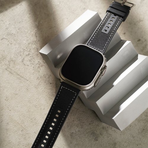 W.WEAR 時間穿搭 Apple watch - 高質感防水矽膠錶帶 編織 真皮錶帶 蘋果錶帶