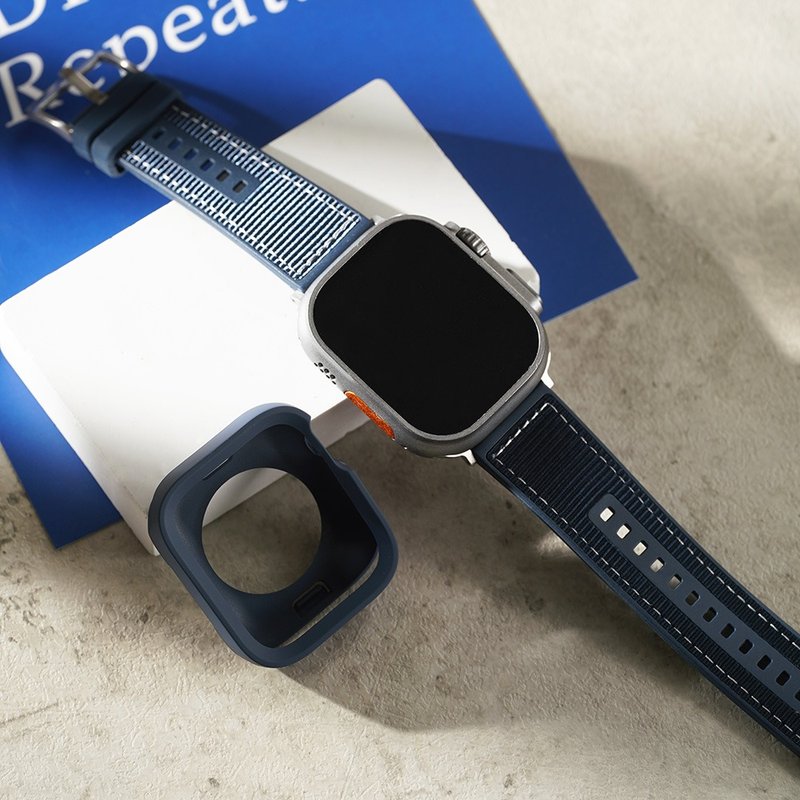Apple watch - 高質感防水矽膠錶帶 編織 真皮錶帶 蘋果錶帶 - 錶帶 - 矽膠 
