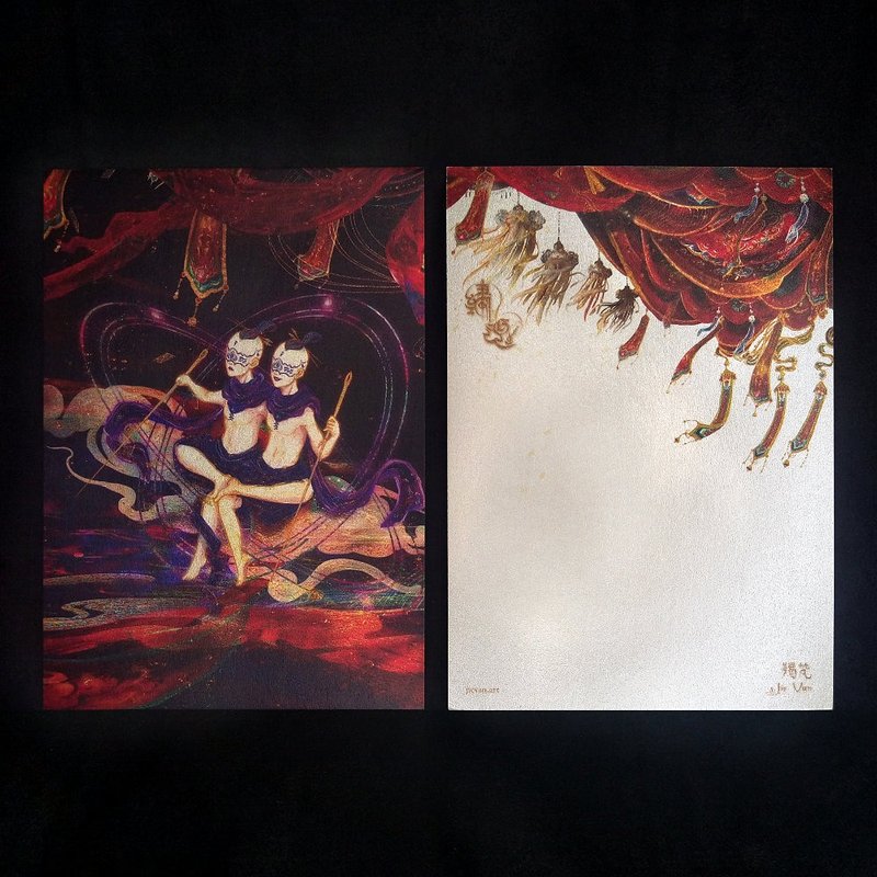 【繡魂】角色繪卡－繡凜 - 卡片/明信片 - 紙 