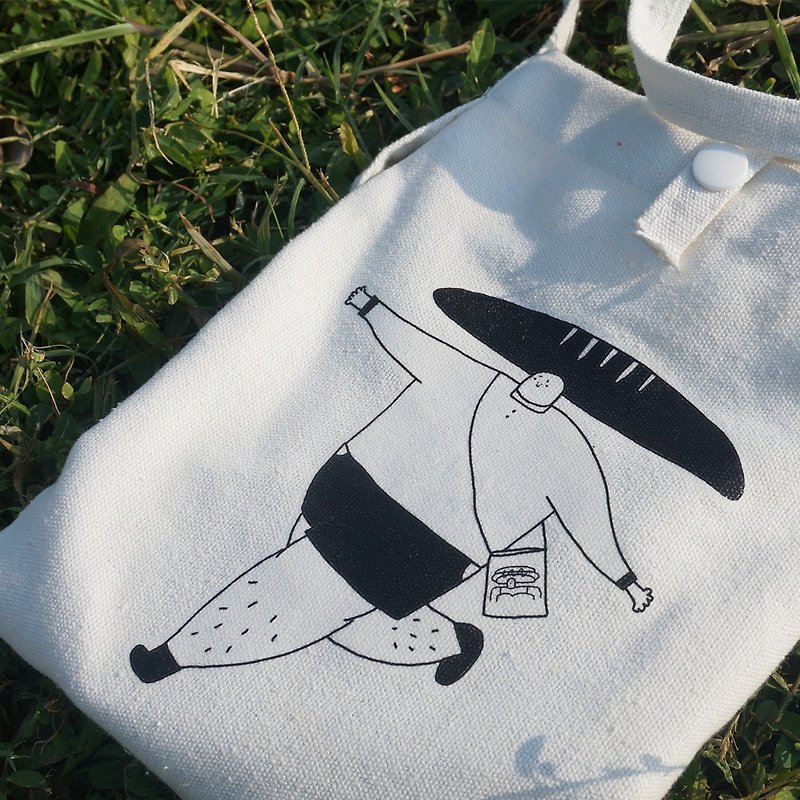 Autumn cool coquettish pouch / diagonal bag / bread Jun paragraph - Messenger Bags & Sling Bags - Cotton & Hemp 