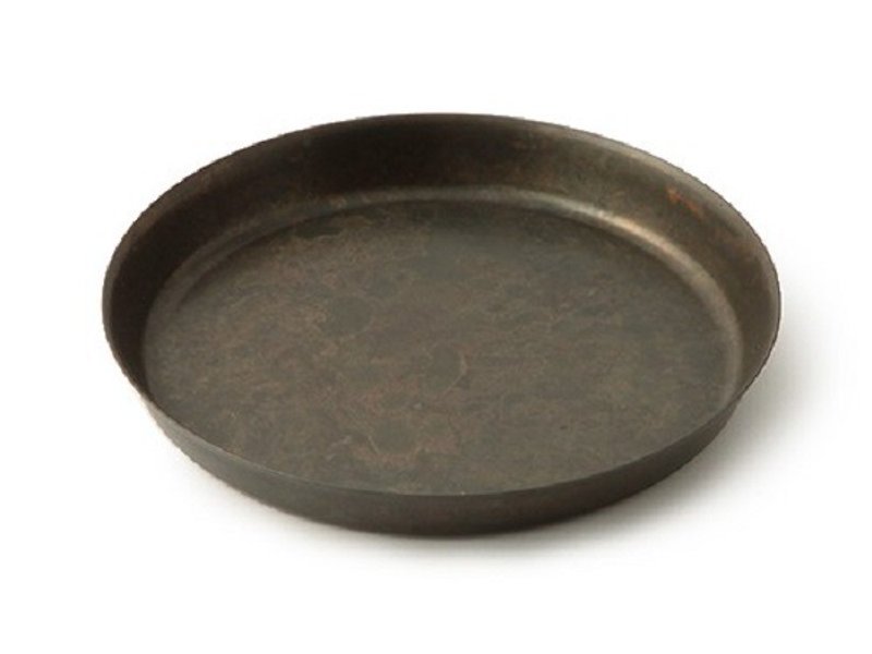 トーンコンプリートブロンズカラープレートブラックブロンズ（L） - 小皿 - 銅・真鍮 ブラック