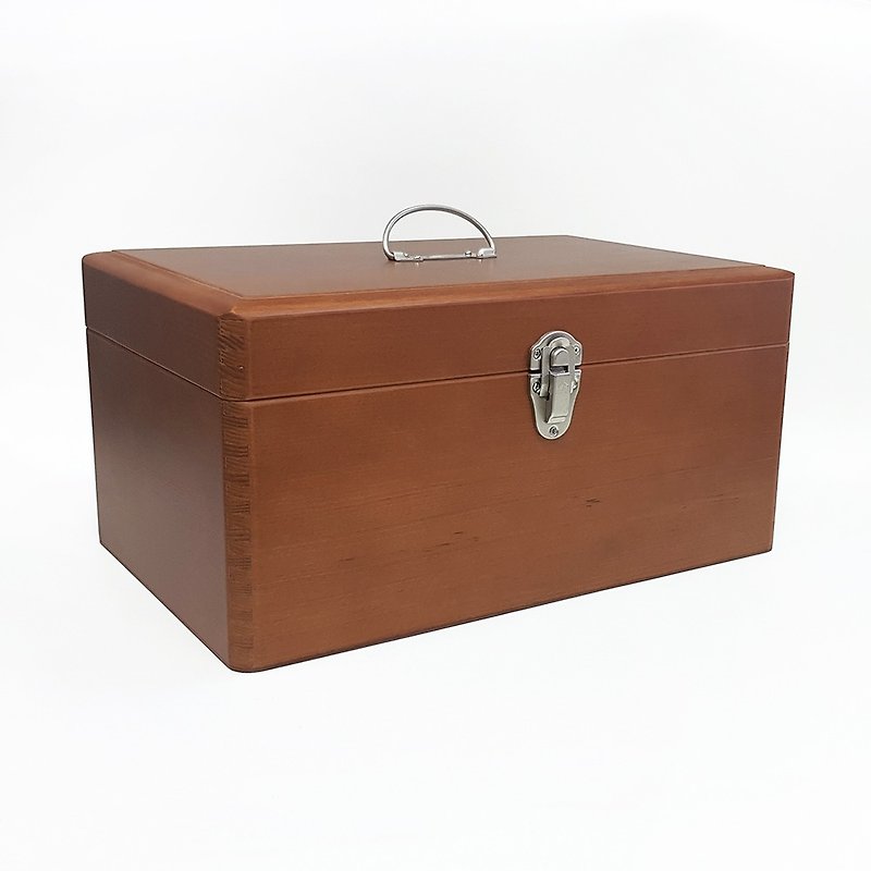 Kurashiki artisan portable wooden box. Props box / large (17098-06) - Storage - Wood Brown