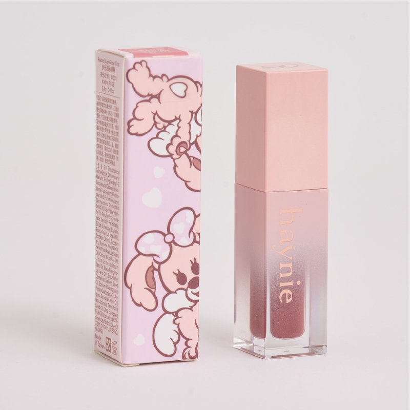 【haynie】水光透心唇釉M001裸光玫瑰 (含8種植萃精華保濕修護唇) - 口紅/唇膏/腮紅 - 顏料 粉紅色