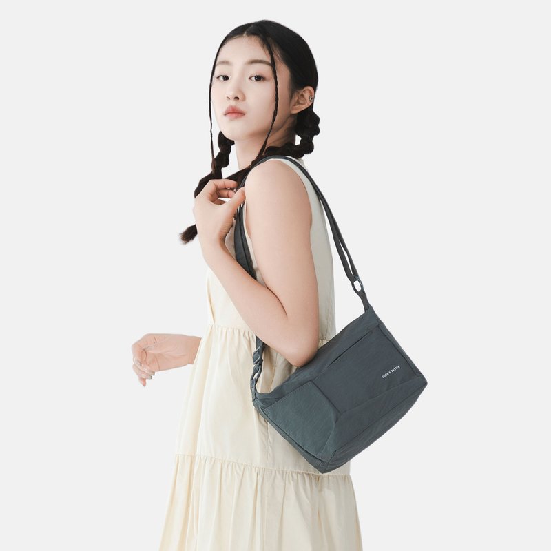 Minimal Lady's crossbody handbag with light weight material and water proof - Messenger Bags & Sling Bags - Nylon Multicolor