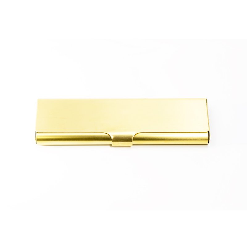 BRASS PEN CASE 13903 GD - Pencil Cases - Other Metals Gold