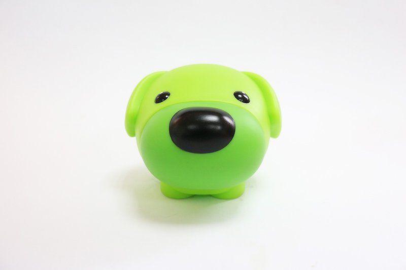 my Dog-piggy bank and piggy bank decorations-green apple green - กระปุกออมสิน - พลาสติก สีเขียว