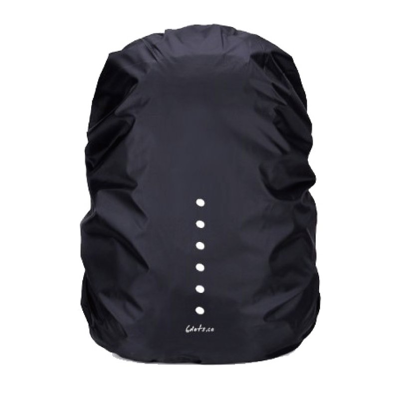 Backpack Rain Cover with Reflective 6dots - กระเป๋าเป้สะพายหลัง - วัสดุกันนำ้ สีดำ