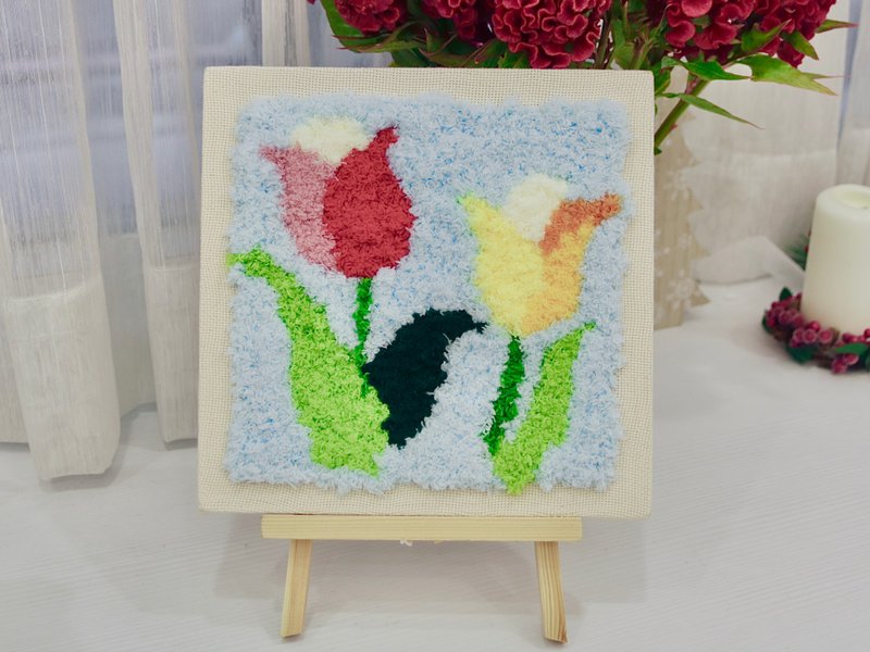 Russian embroidery/poke embroidery/knitting course/frameless painting/one person group/beginner friendly - Knitting / Felted Wool / Cloth - Thread 