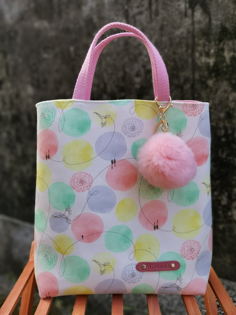 Miranda Handmade Lightweight Walking Bag - A Midsummer Night - Handbags & Totes - Cotton & Hemp Pink