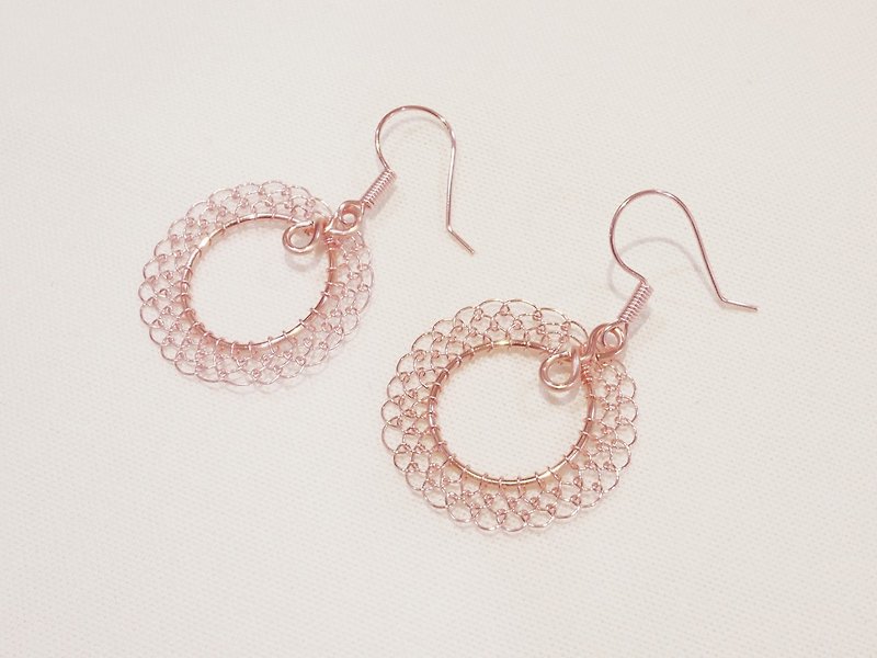 bud earrings - Earrings & Clip-ons - Other Metals Pink