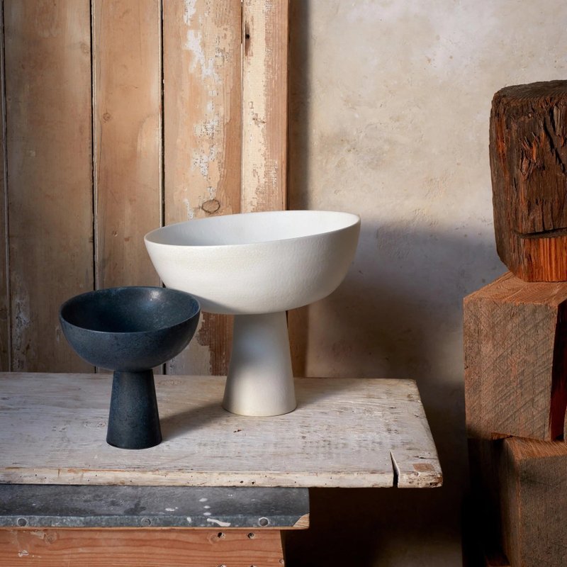 手工陶瓷高碗【L'Objet】 - 擺飾/家飾品 - 瓷 藍色