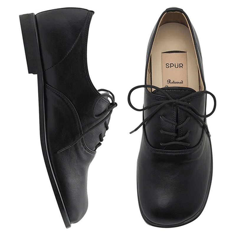 PRE-ORDER SPUR 綁帶樂福鞋 RS7032 BLACK - 其他女皮鞋 - 其他材質 