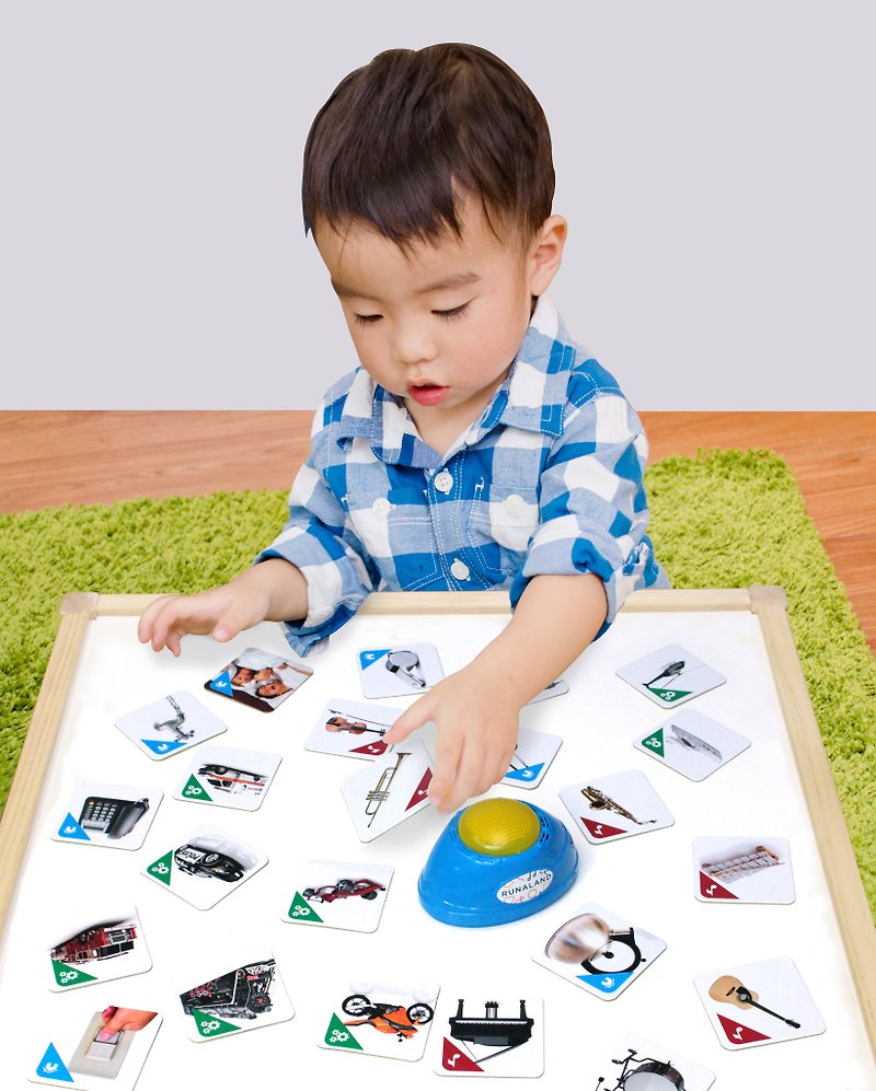 [Parent-Child Board Game] Voice Call (Lifestyle Version) | Hearing Training Children’s Day Gift - Kids' Toys - Plastic Blue