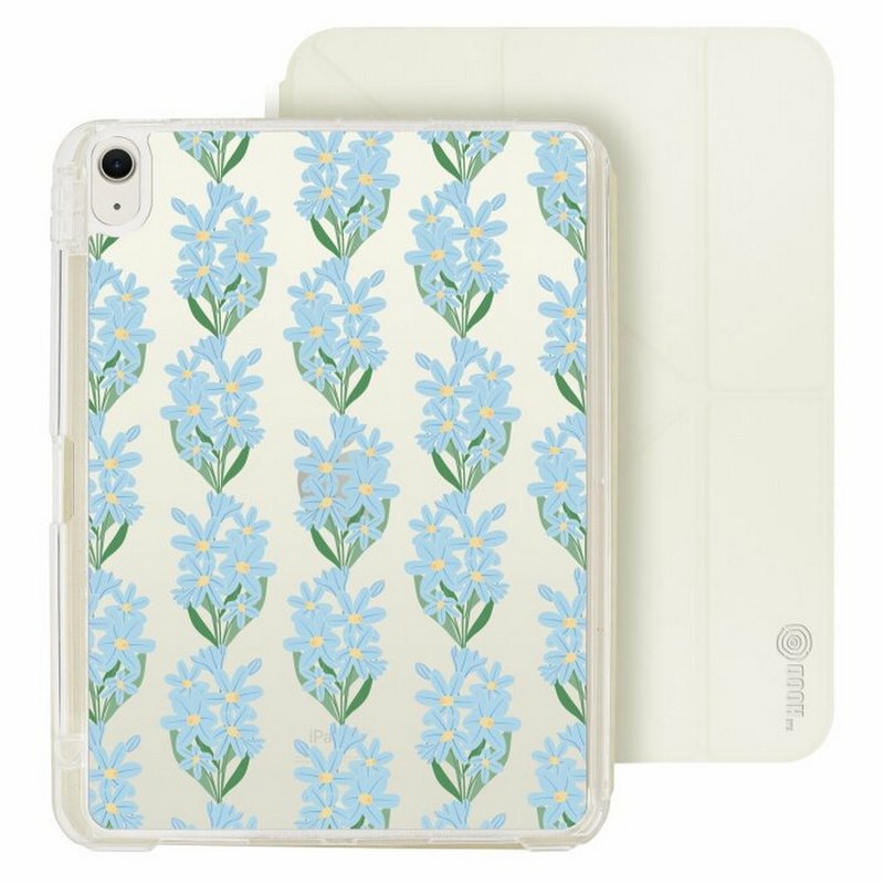 Striped Squill Flower iPad Air / pro可拆式防摔透明筆槽摺套 - 平板/電腦保護殼/保護貼 - 塑膠 多色