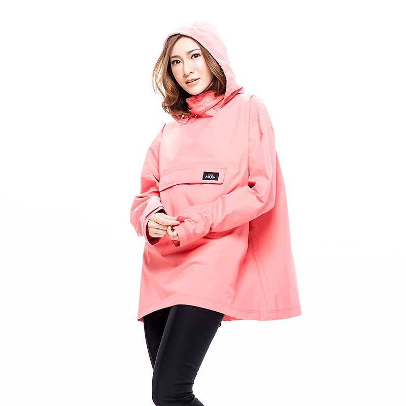 【MORR】Postshorti Magnetic Reversible Waterproof Jacket - Sweey Peach - Women's Casual & Functional Jackets - Waterproof Material Pink