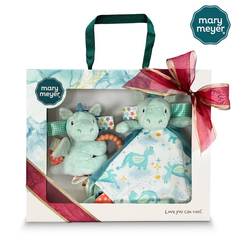 【MaryMeyer】Welcome Gift Box-Little Dragon Classic Gift Box (ribbon + comfort towel + hand bell) - ของขวัญวันครบรอบ - ผ้าฝ้าย/ผ้าลินิน สีเขียว