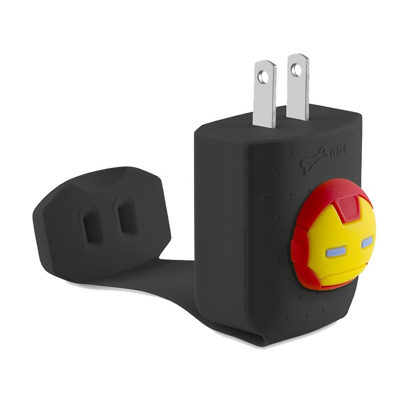 Bone / Smart Fast Charger - Iron Man - Chargers & Cables - Silicone Black
